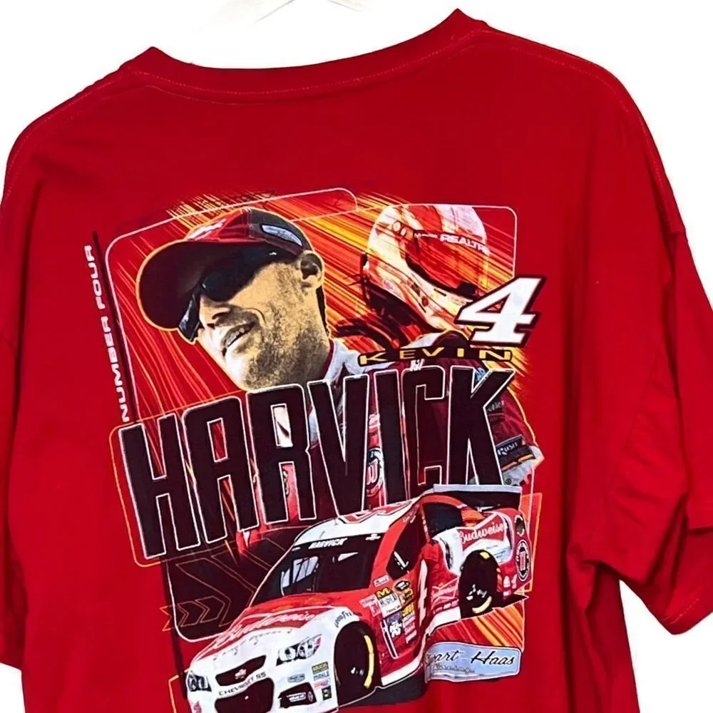 NASCAR 2015 Chase Authentics #4 Budweiser red Kevin Harvick T-shirt size XL